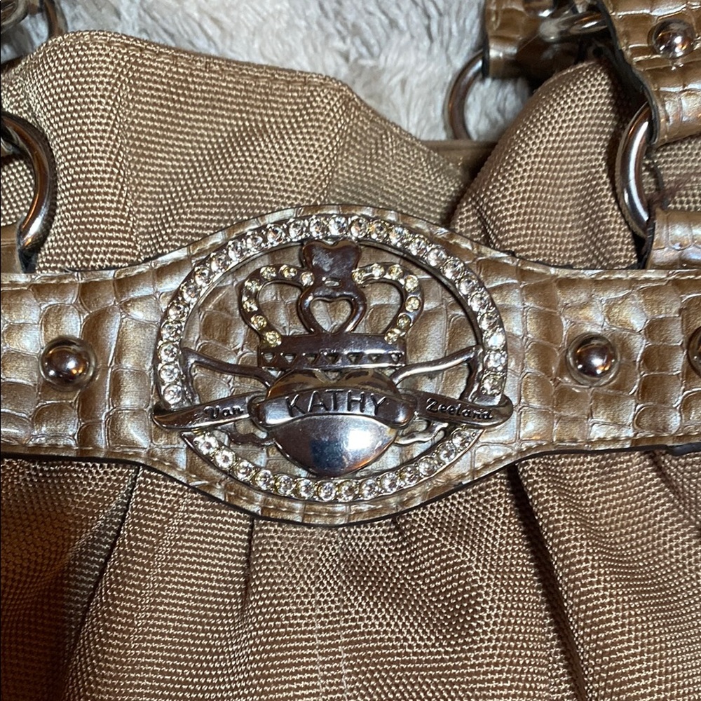 Kathy Van Zeeland Metallic Handbag